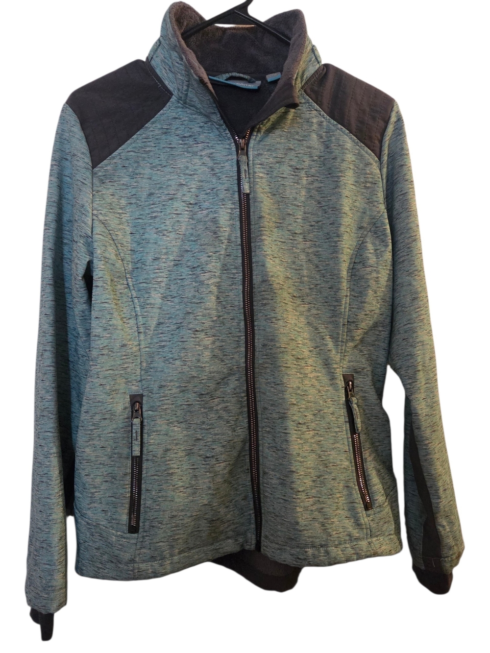 Free Country Teal Heather Full-Zip Performance Jacket